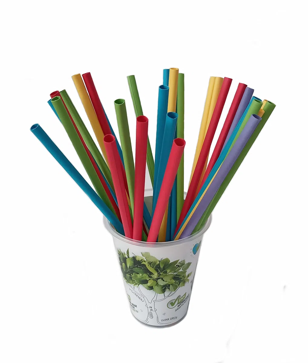 Jumbo Strohhalme aus Papier nachhaltig stabil made in EU FSC-zertifiziertes Papier 230x7mm bunt 4050 St