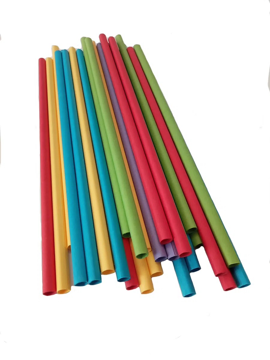 Jumbo Strohhalme aus Papier nachhaltig stabil made in EU FSC-zertifiziertes Papier 230x7mm bunt 4050 St