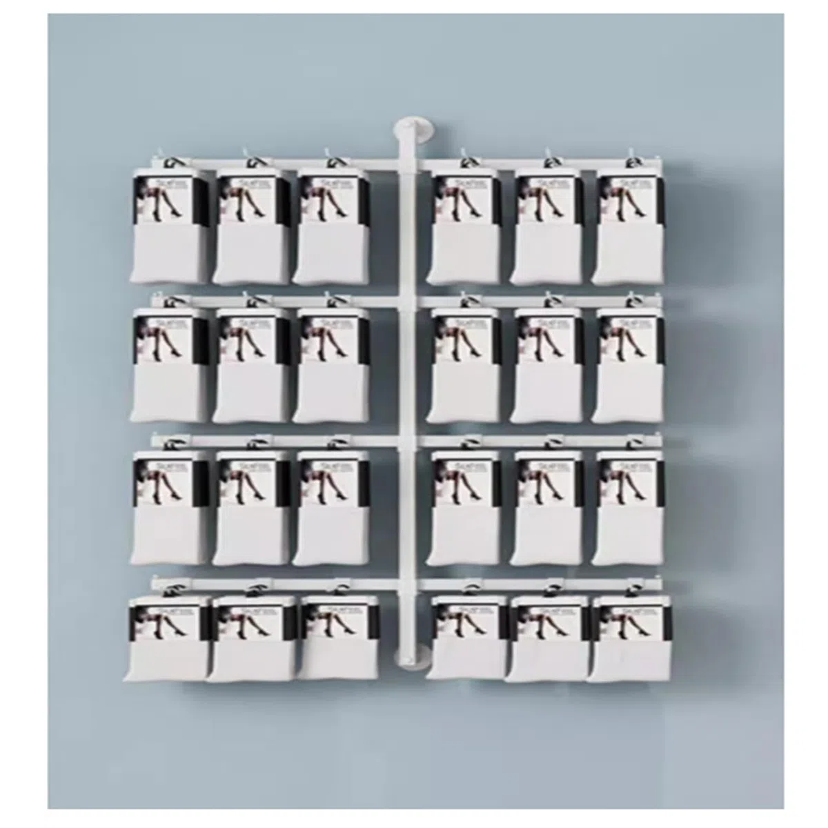 Wandmontierter Schmuck-Organizer – platzsparende Metall-Hakenregale für Halsketten, Armbänder und Ringe – moderne Boutique-Aufbewahrung für Unterwäsche und Accessoires