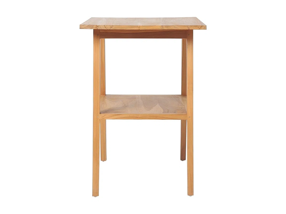 Vente-unique - Waschbeckenunterschrank Bobotsari -L 80cm x B 55cm x H 76cm- Teakholz - naturfarben hell