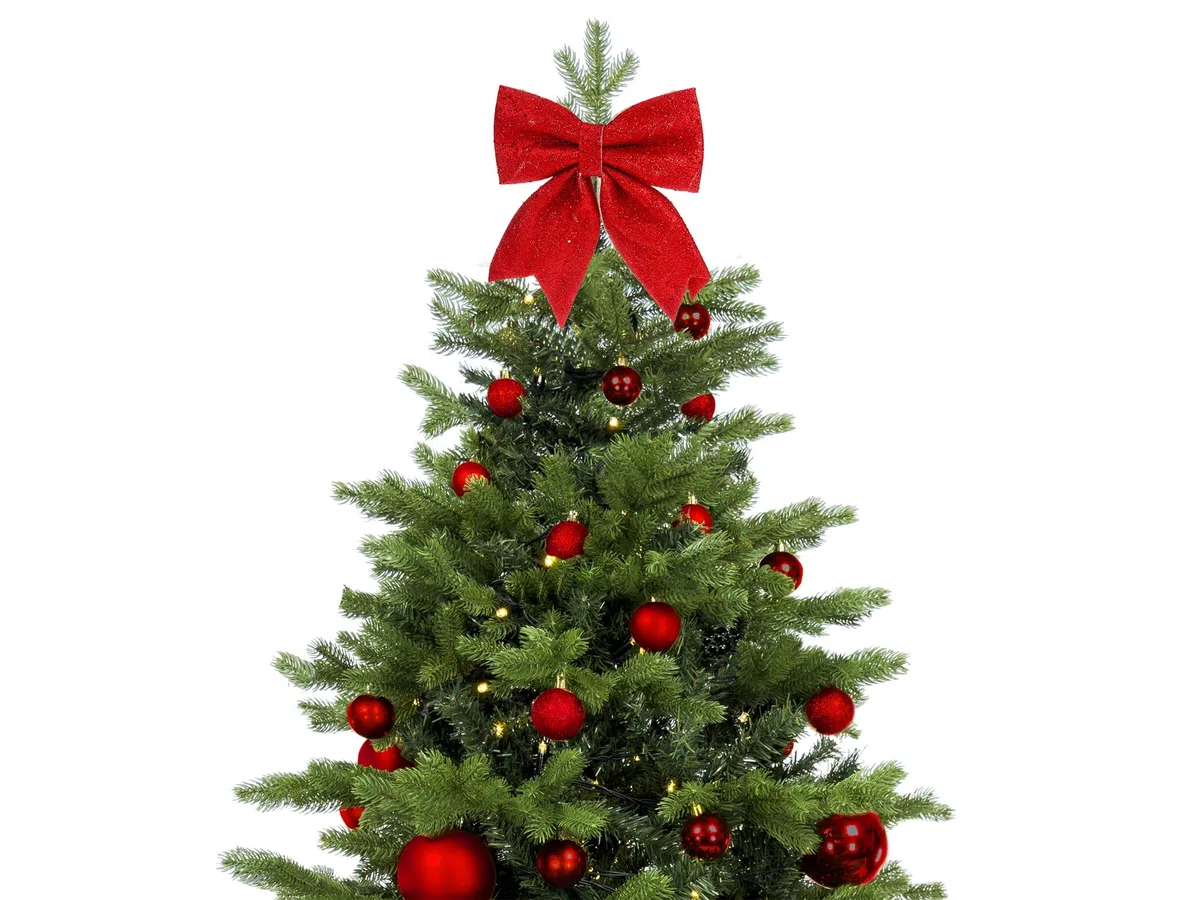 LAALU Weihnachtsbaumschmuck-Set | ROTEWEIHNACHTEN | 73-teilig | für Weihnachtsbäume 120–210 cm | inkl. Aufbewahrungsbox