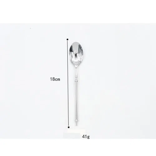 Silberbesteck-Set, 4/16/24/32/40/48-teilig, Edelstahl 304, bestehend aus Tafelmessern, Gabeln, Löffeln und Dessertlöffeln, Hotelbesteck. Silber – 32-teilig für 8 Personen