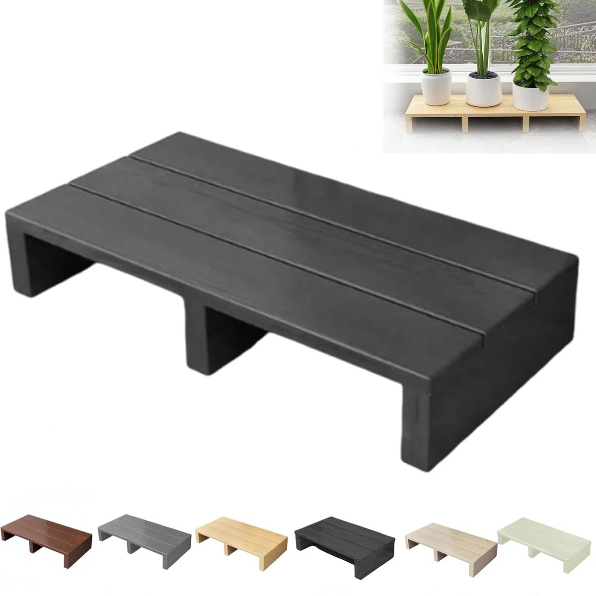 Rutschfester Tritthocker aus Holz für Senioren, leicht, 200 kg Kapazität, 11/15/20 cm Höhen, stabil und sicher für einfachen Zugang zu Betten, Badezimmer, Küche, Garten, ideal für ältere Menschen