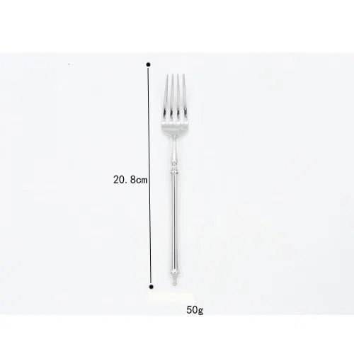 Silberbesteck-Set, 4/16/24/32/40/48-teilig, Edelstahl 304, bestehend aus Tafelmessern, Gabeln, Löffeln und Dessertlöffeln, Hotelbesteck. Silber – 32-teilig für 8 Personen
