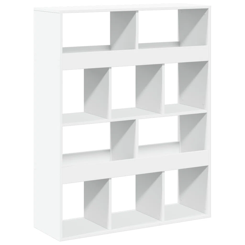 Bücherregal Weiß 100x33x125,5 cm Holzwerkstoff Standregal