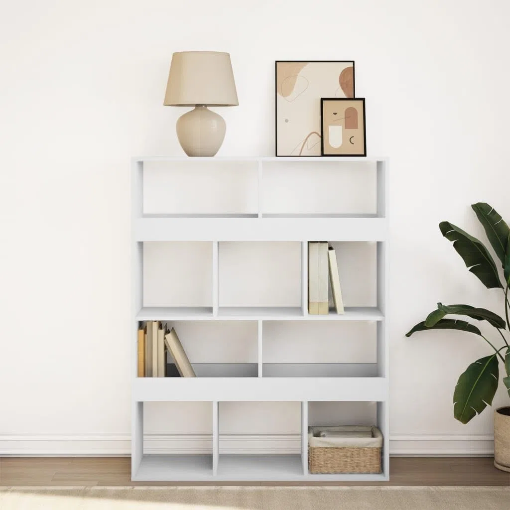 Bücherregal Weiß 100x33x125,5 cm Holzwerkstoff Standregal